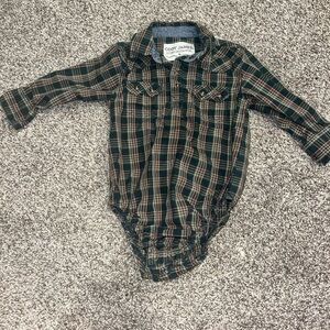 Cody James western wear size 18 month Onsie in piece Christmas colors